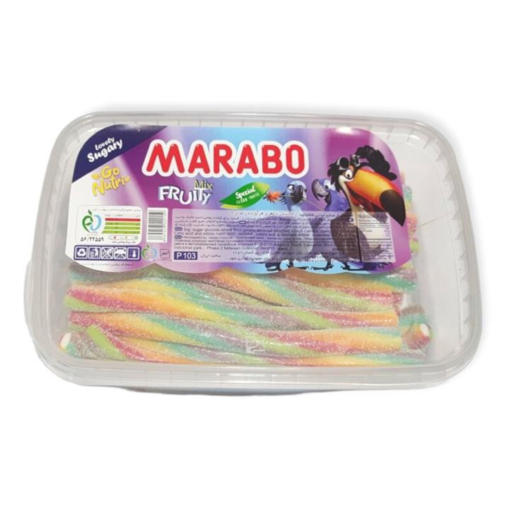 پاستیل پیچی شکری میوه ای ترش مارابو  900گرم